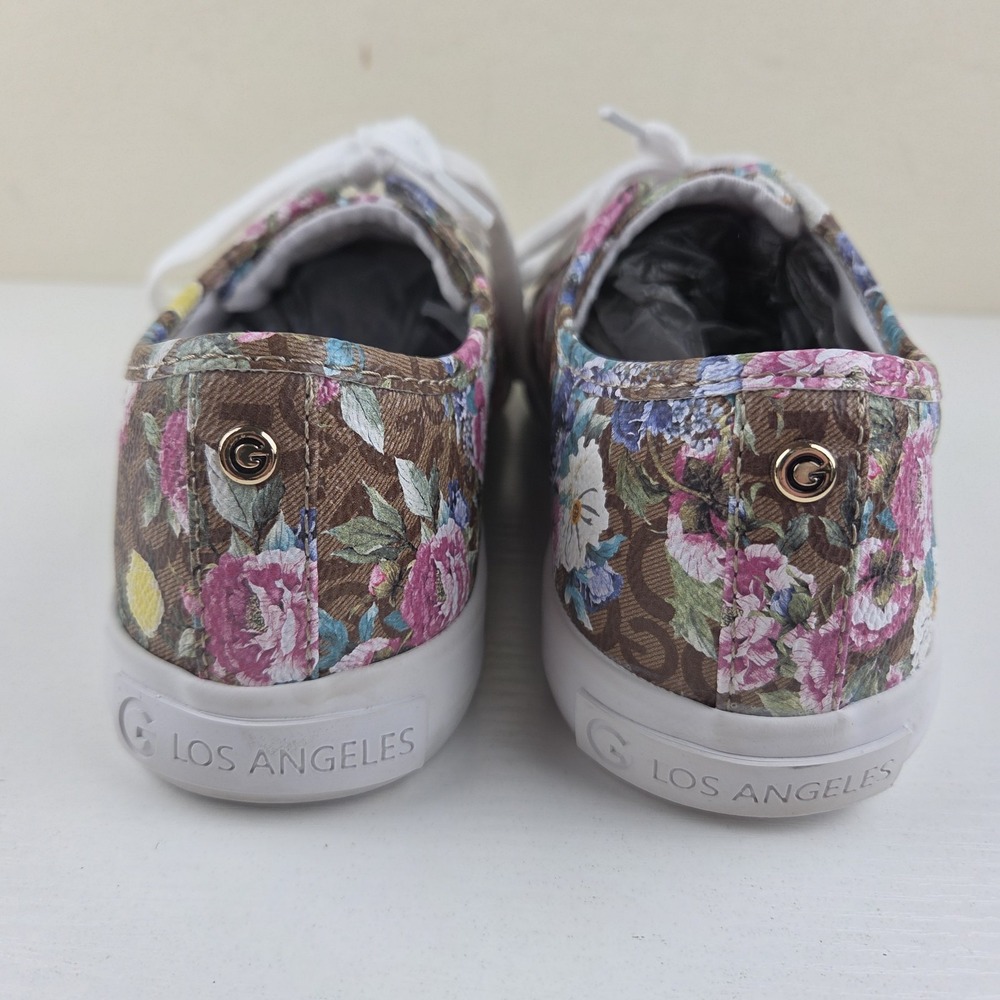 G by Guess GBG Los Angeles Backer Women's Size 8.5 Pink/White/Floral Shoes - Picture 7 of 16